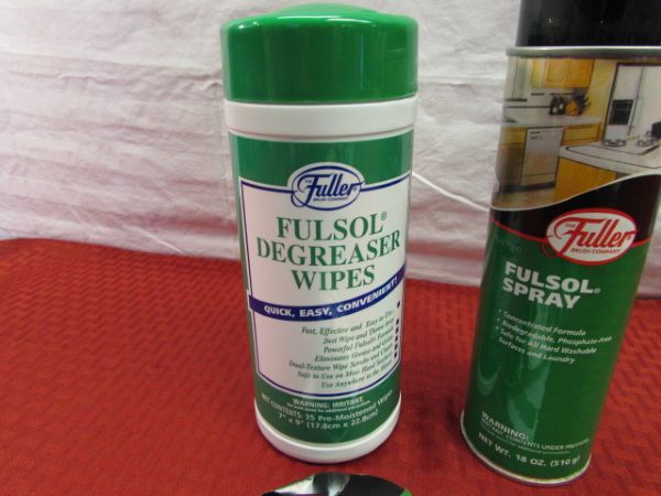 SECOND SET OF NIB FULLER BRUSH COMPANY CLEANING SUPPLIES - WIPES, SPRAY & SPONGES 