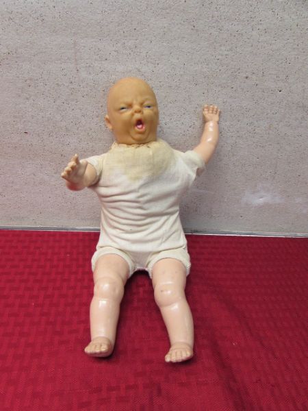 CIRCA 1930'S SQUALLING BABY DOLL