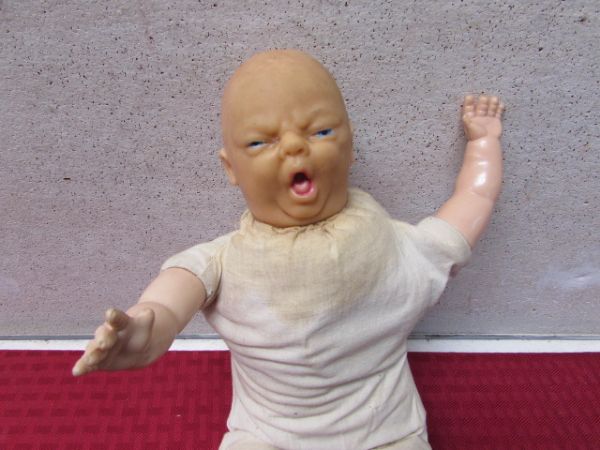 CIRCA 1930'S SQUALLING BABY DOLL