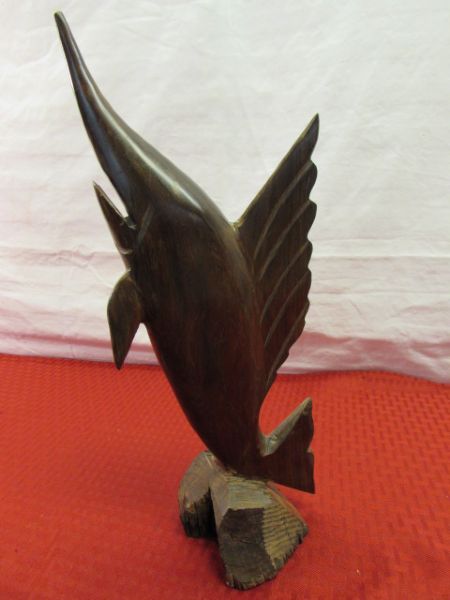 COPPER CLIPPER SHIP MUSIC BOX,  IRONWOOD  MARLIN STATUE & MORE