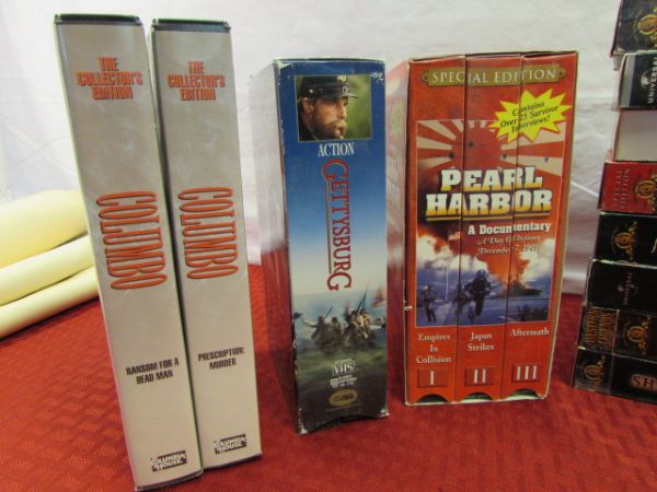 AWESOME VHS LIBRARY INCLUDES 32 MOVIES!!