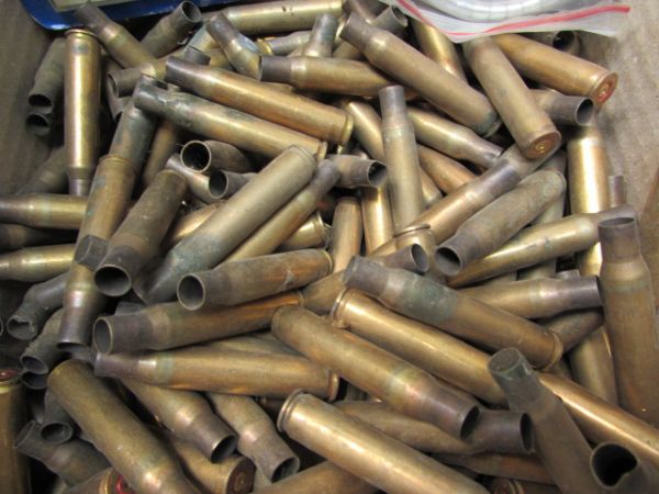 MORE THAN 8 LBS OF BRASS  SHELLS