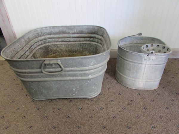 GALVANIZED WASH BUCKET & MOP BUCKETS