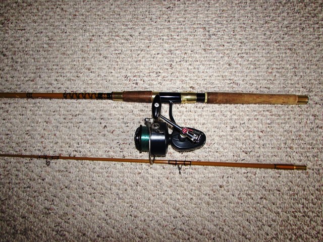 Sold at Auction: 2 pc Fishing Rod with Garcia Mitchell Reel no 489