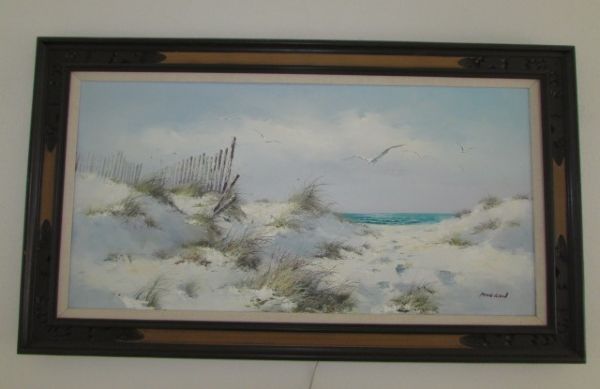 GORGEOUS BEAUTIFULLY FRAMED, SEASCAPE ORIGINAL OIL PAINTING ARTIST SIGNED(MORGAN) 