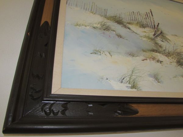 GORGEOUS BEAUTIFULLY FRAMED, SEASCAPE ORIGINAL OIL PAINTING ARTIST SIGNED(MORGAN) 