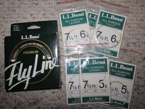 LL BEAN FLY FISHING SET WITH ROD, REEL, CARRYING CASES & MORE 