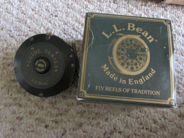 LL BEAN FLY FISHING SET WITH ROD, REEL, CARRYING CASES & MORE 