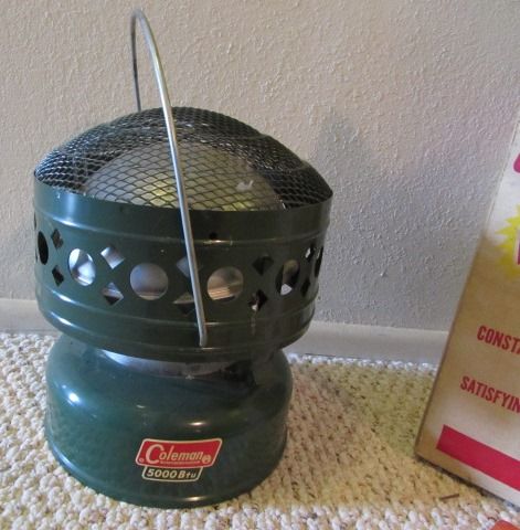 VINTAGE COLEMAN HEATER,  HAND WARMERS & FLUID