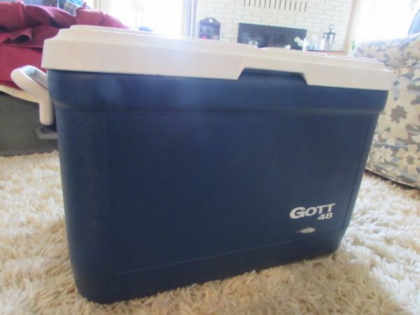 CAMPING SUPPLIES - GOTT ICE CHEST, PROPANE REFILLS & MORE 