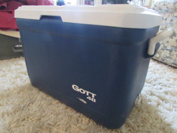 CAMPING SUPPLIES - GOTT ICE CHEST, PROPANE REFILLS & MORE 