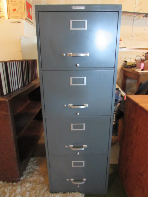 lot detail - steelmaster 4 drawer file cabinet