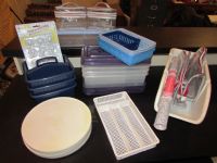 GET ORGANIZED! LOTS OF LIDDED STORAGE CONTAINERS, LAZY SUSANS, & MORE