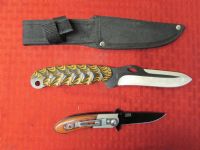 RED CLAY BOWIE & M-TECH TACTICAL FOLDING KNIFE