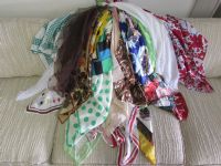 OVER TWO DOZEN WOMENS SCARVES, SO MANY COLORS & PATTERNS TO CHOOSE FROM