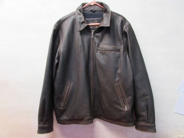 MEN'S  XL GUIDE GEAR LEATHER BOMBER JACKET