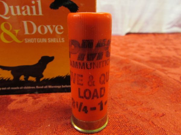 ONE BOX PMC AMMUNITION QUAIL & DOVE 12 GAUGE SHOTGUN SHELLS