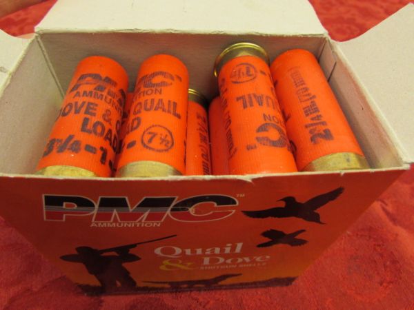 ONE BOX PMC AMMUNITION QUAIL & DOVE 12 GAUGE SHOTGUN SHELLS