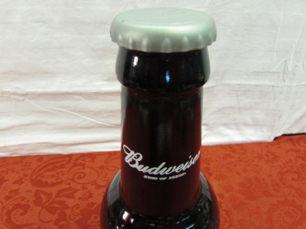 ST PATTY'S DAY BAR DÉCOR - GIANT BUDWEISER BOTTLE