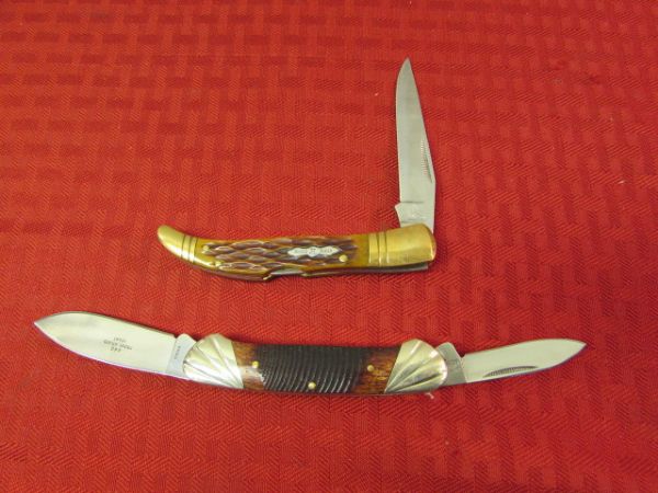 TWO ROUGH RIDER POCKET KNIVES