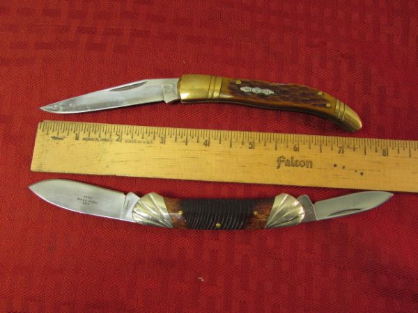 TWO ROUGH RIDER POCKET KNIVES