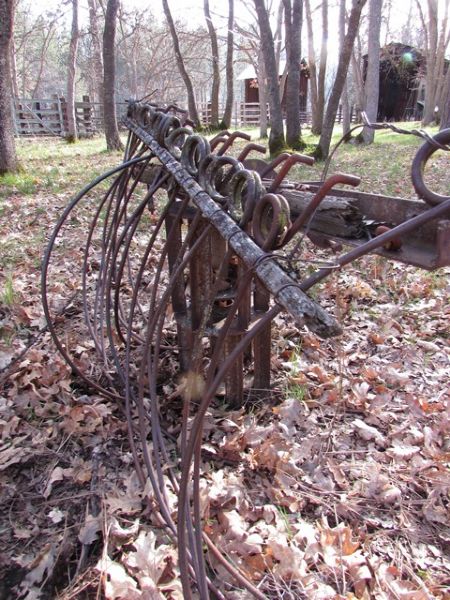 SPIKE HARROW, CULTIVATOR & BLADES FOR YARD ART - Located at the Estate