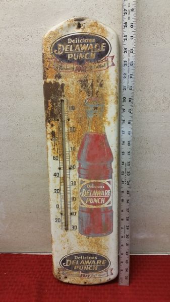 ANTIQUE DELAWARE PUNCH THERMOMETER