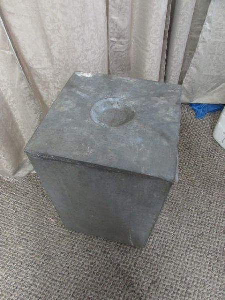 GALVANIZED METAL STORAGE BIN  - SHOP BIN OR PLANTER?