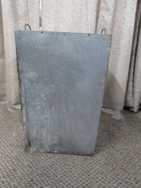 GALVANIZED METAL STORAGE BIN  - SHOP BIN OR PLANTER?