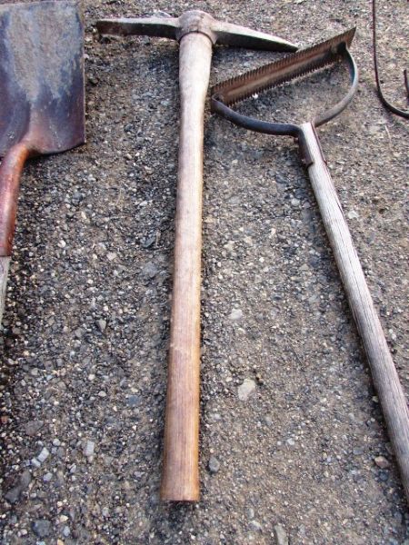 VINTAGE HAY FORK, NICE PICK & WEED WACKER