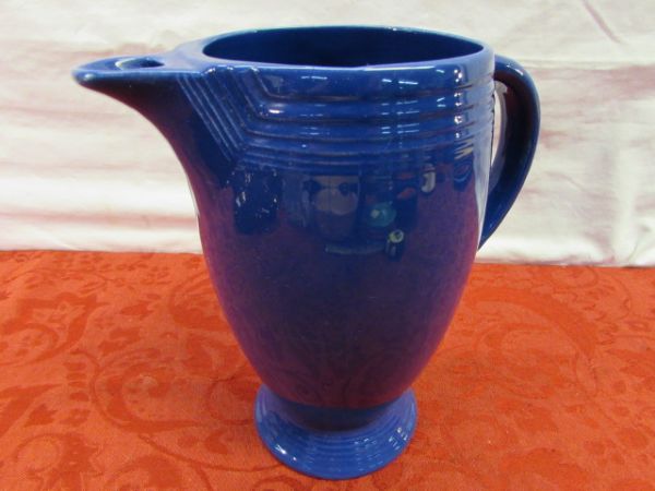 VIBRANT COBALT BLUE FIESTA WARE COFFEE CARAFE