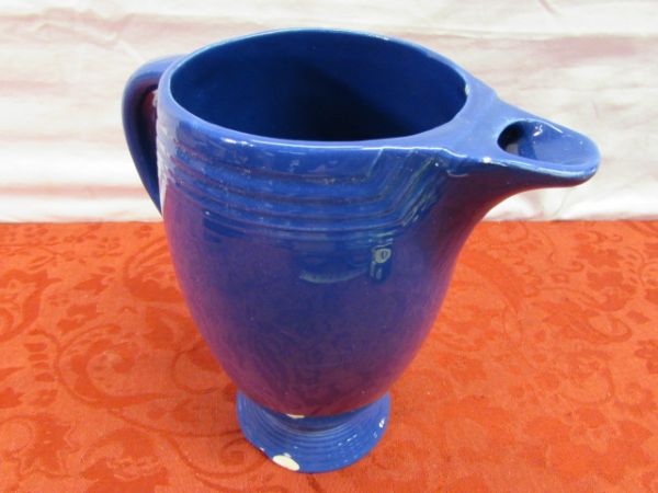 VIBRANT COBALT BLUE FIESTA WARE COFFEE CARAFE