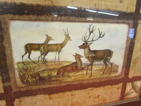 HUNTING LODGE DÉCOR - LARGE FRAMED WALL ART 