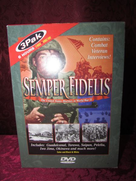 GERMAN TIGER TANK BOOKS & SEMPER FIDELIS THREE DVD SET
