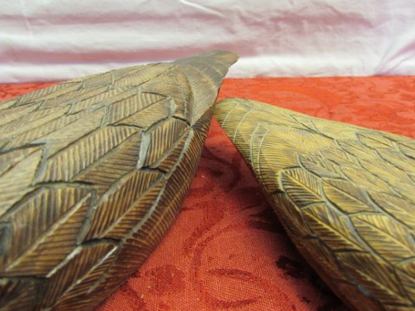 TWO WONDERFUL HAND CARVED WOOD DECOYS