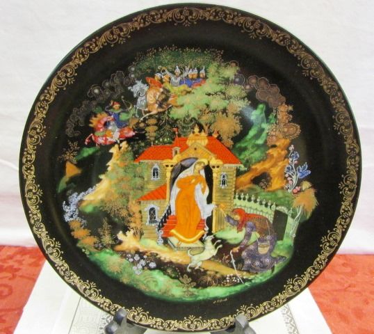 THREE LIMITED EDITION RUSSIAN LEGENDS COLLECTIBLE DECORATIVE PLATES 