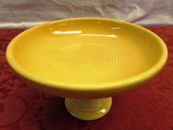 VINTAGE FIESTA SWEETS COMPOTE PEDESTAL CANDY DISH