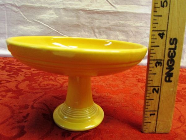 VINTAGE FIESTA SWEETS COMPOTE PEDESTAL CANDY DISH