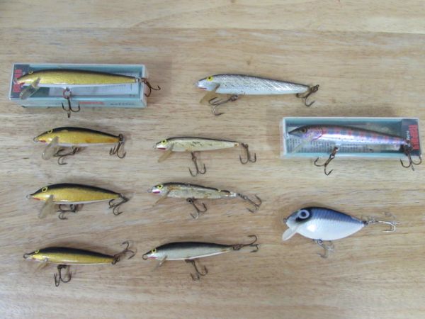 3 & 3.5 RAPALA FLOATING LURES SOME VINTAGE