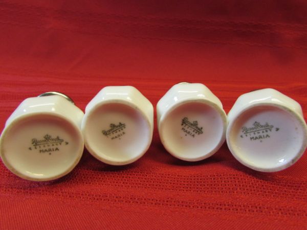 ROSENTHAL MARIA GRAVY BOAT & SALT & PEPPER SHAKERS PLUS ESCARGOT DISHES 