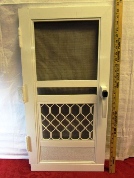 SAMPLE SCREEN DOOR - GREAT FOR GREEN HOUSE VENTILATION OR PLAY HOUSE DOOR!