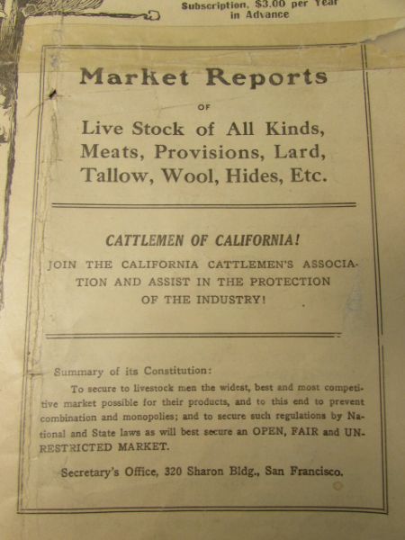 VINTAGE EPHERMA - 1919 STOCK GROWERS JOURNAL & SISKIYOU ROAD ATLAS