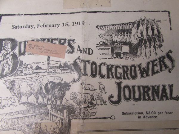 VINTAGE EPHERMA - 1919 STOCK GROWERS JOURNAL & SISKIYOU ROAD ATLAS