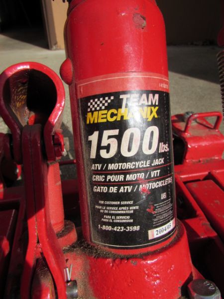 TEAM MECHANIX 1500 LB ATV / MOTORCYCLE JACK