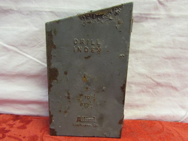 ALLIEDMETAL  DRILL INDEX  CASE WITH 25 BITS 