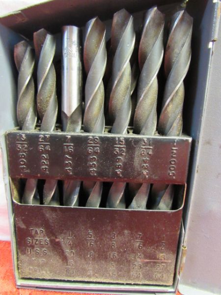 ALLIEDMETAL  DRILL INDEX  CASE WITH 25 BITS 