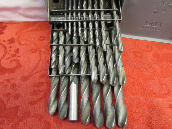 ALLIEDMETAL  DRILL INDEX  CASE WITH 25 BITS 