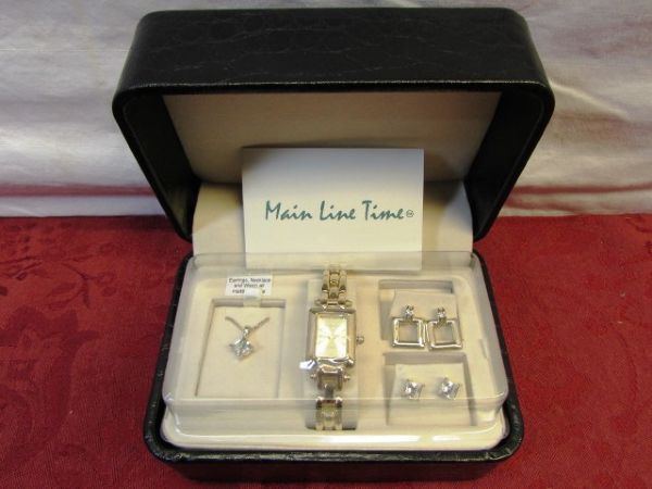 Lot Detail CLASSY NEW IN BOX MAIN LINE TIME QUARTZ WATCH TWO