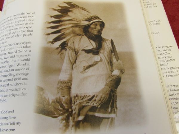 THROUGH INDIAN EYES HARD COVER BOOK ON NATIVE AMERICAN HISTORY 