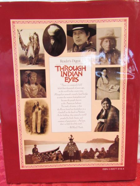 THROUGH INDIAN EYES HARD COVER BOOK ON NATIVE AMERICAN HISTORY 